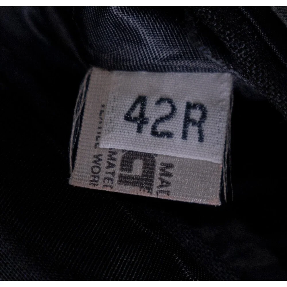 VTG Christian Dior Monsieur 42R Black Tuxedo Jacket Blazer One Button